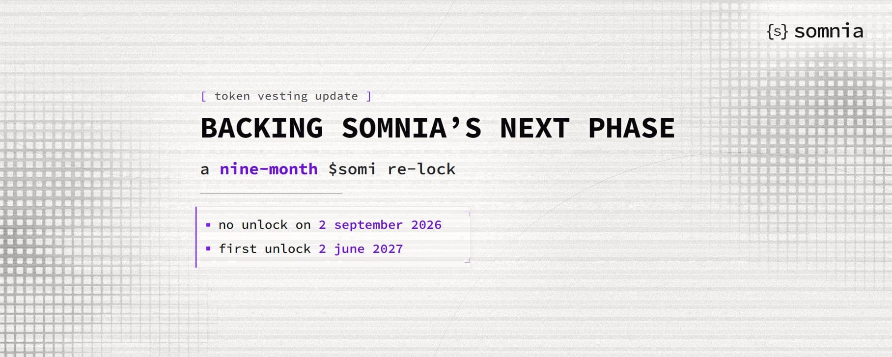 Investors Back Somnia’s Strategic Shift With a Nine-Month $SOMI Re-Lock